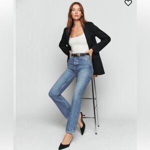 Reformation Cynthia High Rise Straight Jeans
